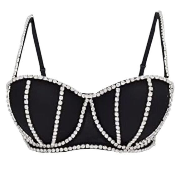 New with tags fashion, nova dazzling Nights top with diamonds size extra large - Picture 1 of 7